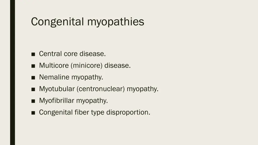 congenital myopathies 2