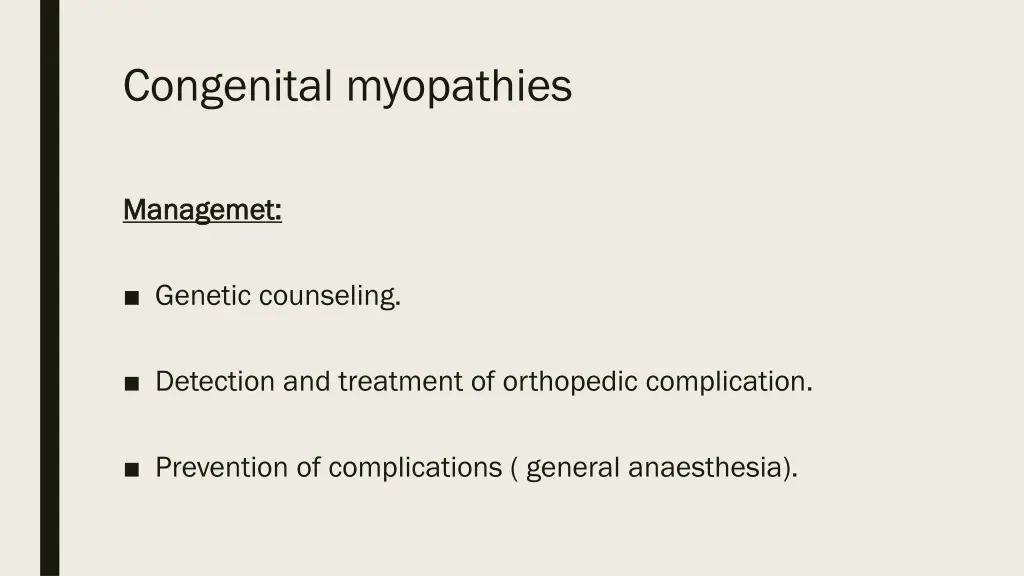 congenital myopathies 3