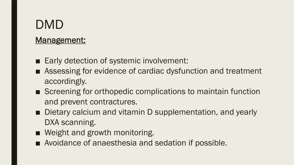 dmd management management