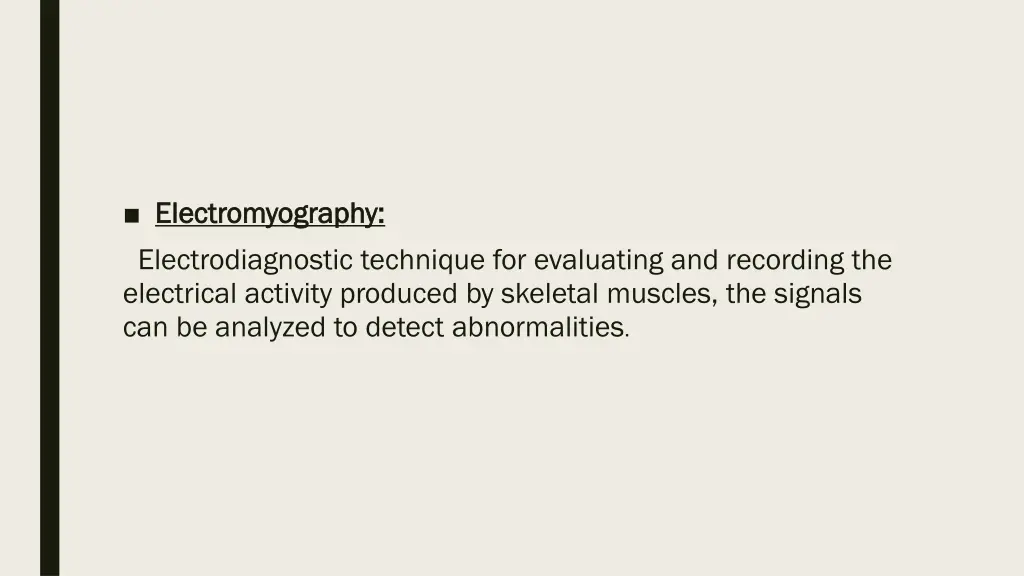 electromyography electromyography