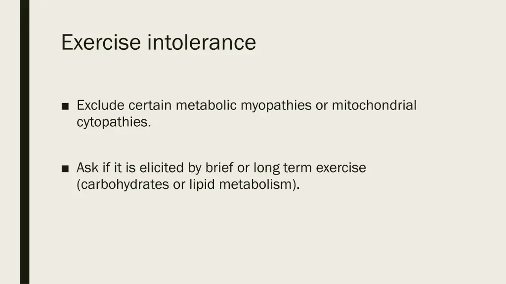 exercise intolerance 1