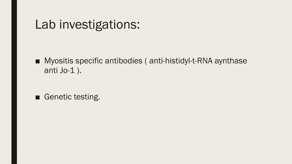 lab investigations 1