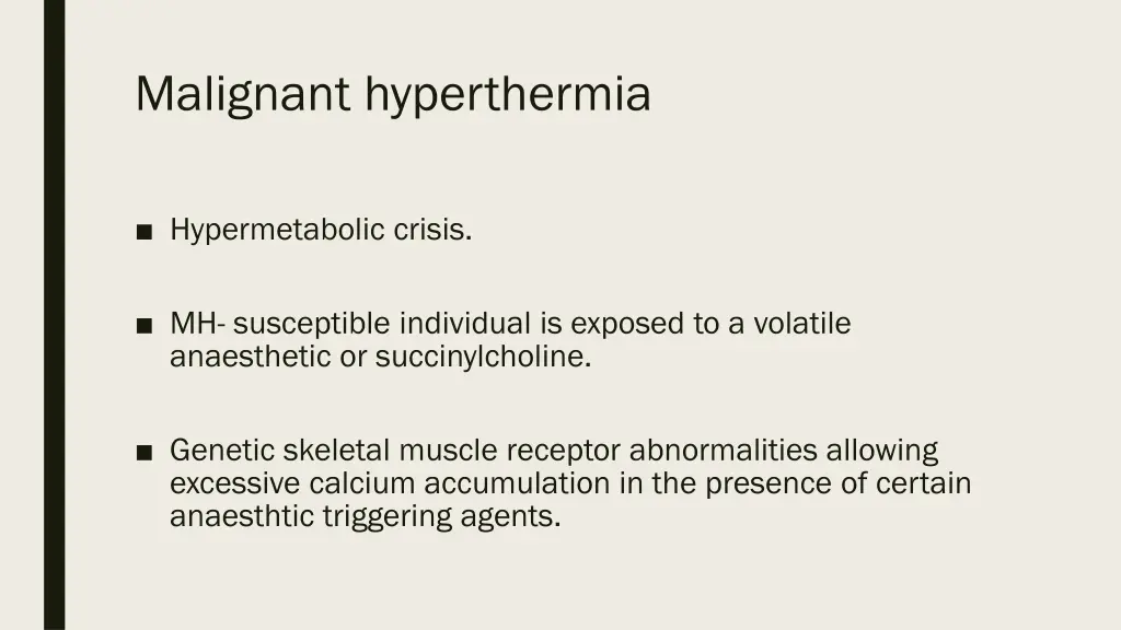 malignant hyperthermia