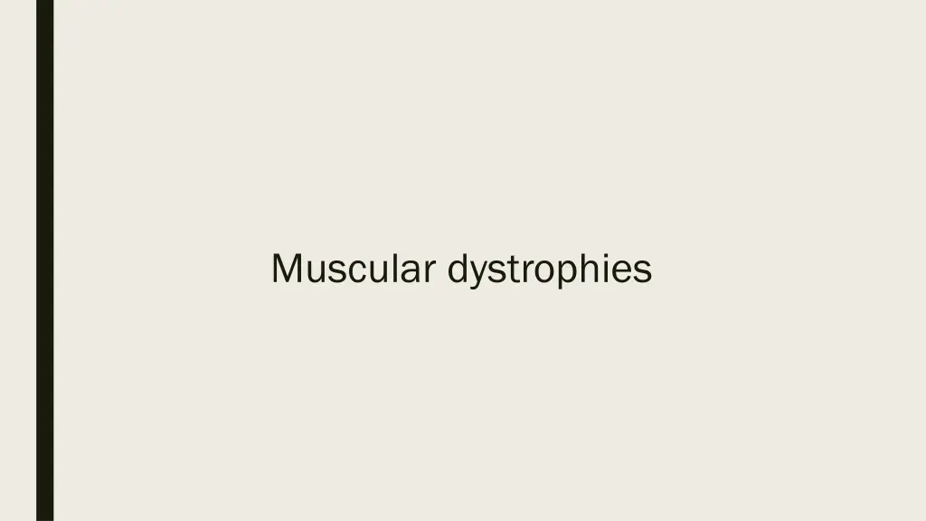 muscular dystrophies