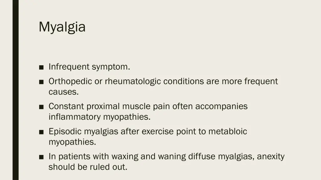 myalgia