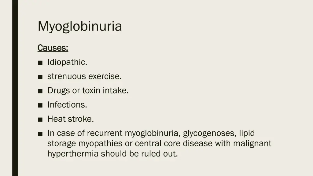 myoglobinuria 1