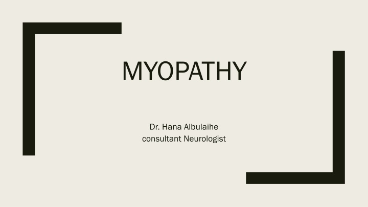 myopathy