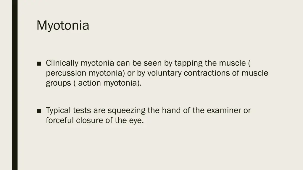 myotonia 1