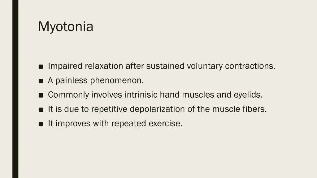 myotonia