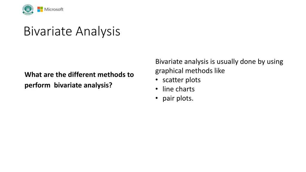 bivariate analysis