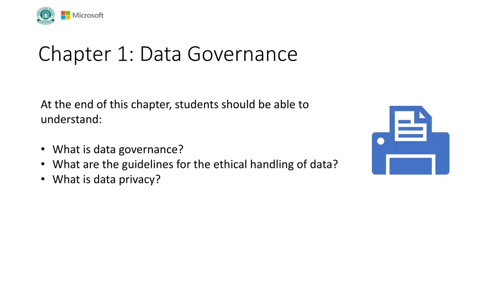 chapter 1 data governance