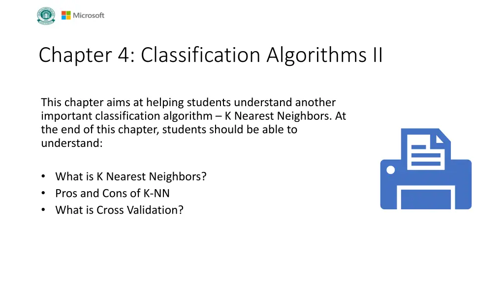 chapter 4 classification algorithms ii