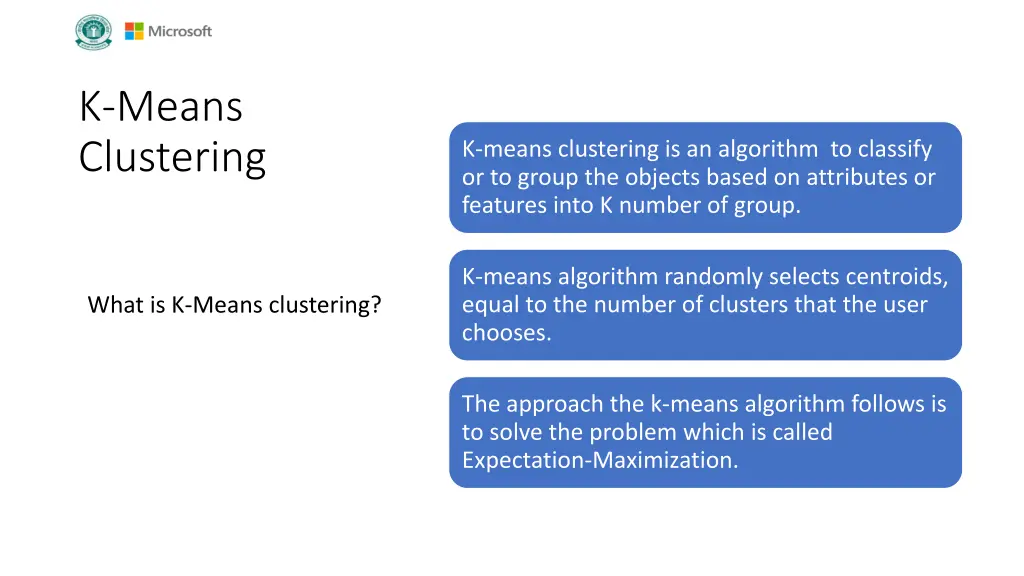 k means clustering