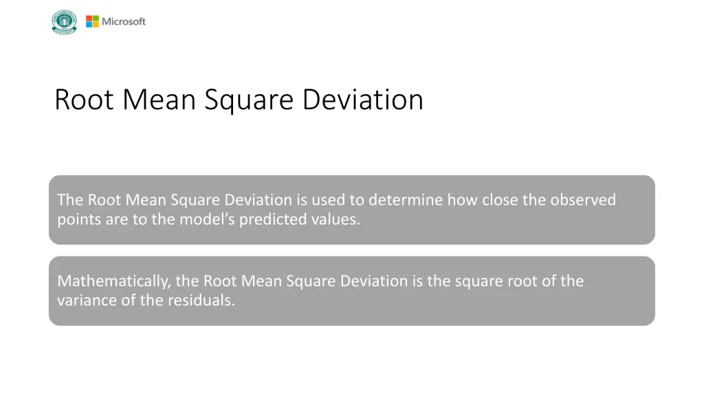 root mean square deviation