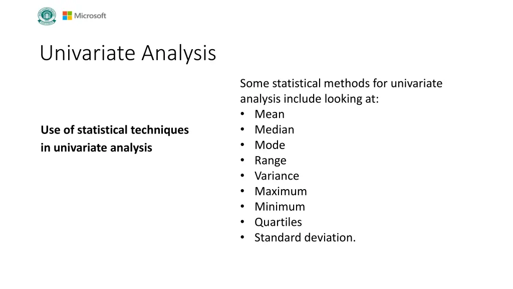 univariate analysis 1