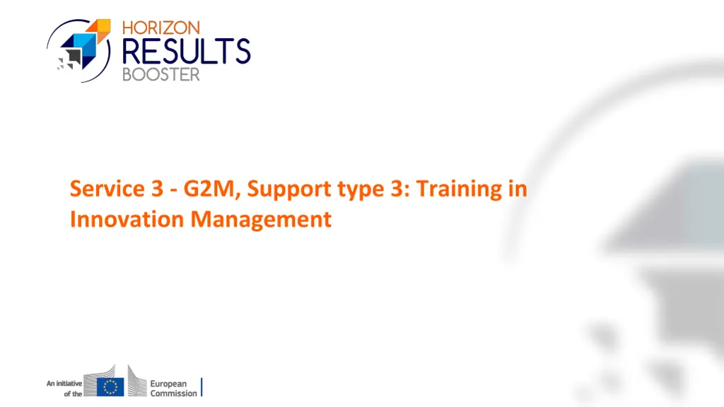 service 3 g2m support type 3 training