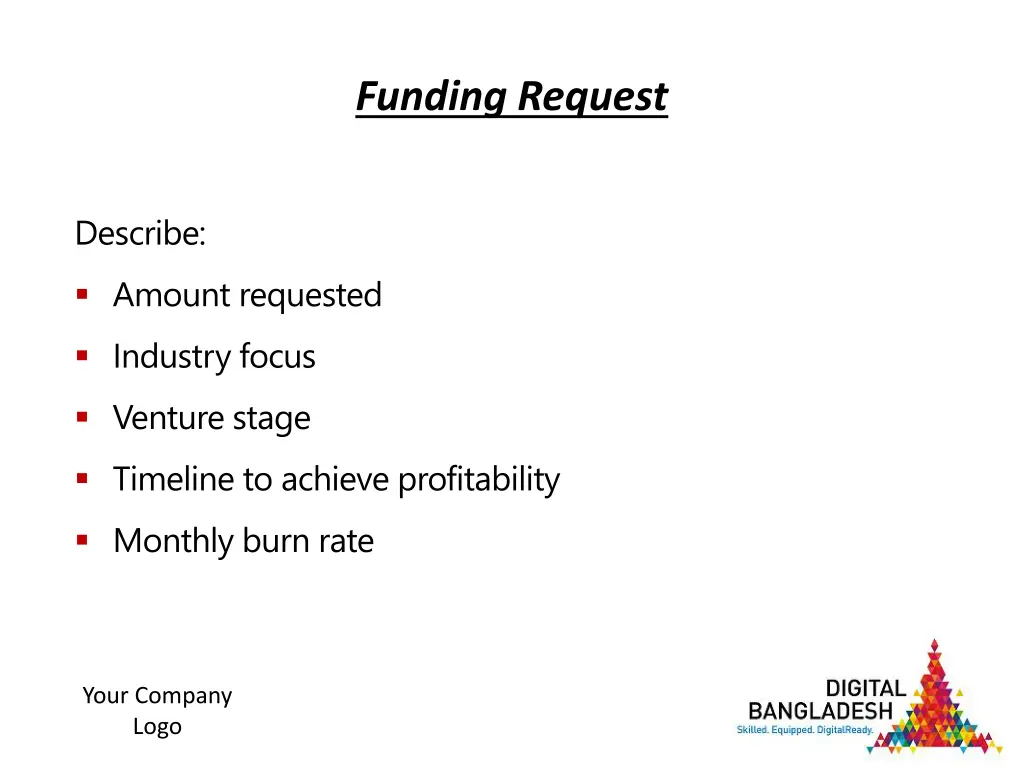 funding request