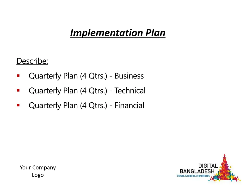 implementation plan