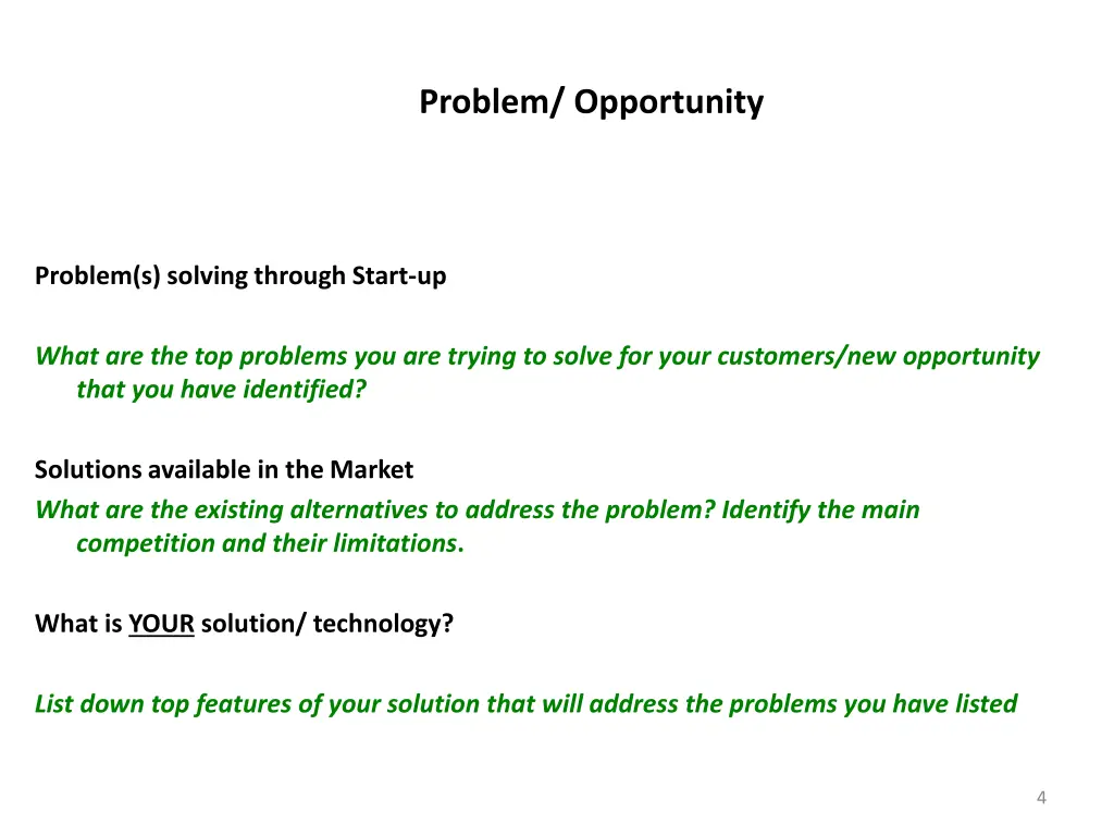 problem opportunity