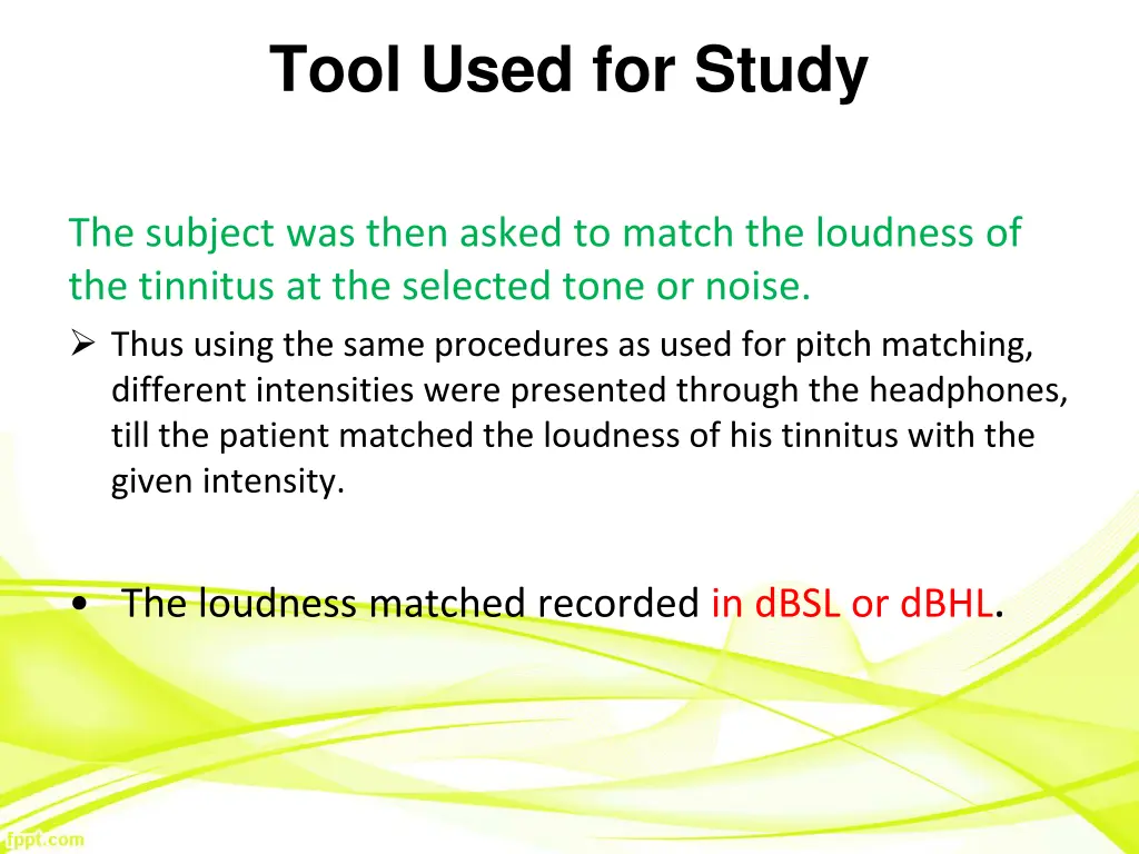 tool used for study 3