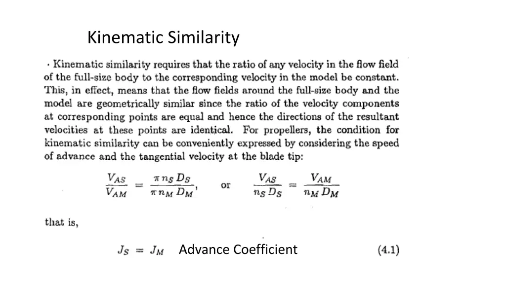 kinematic similarity