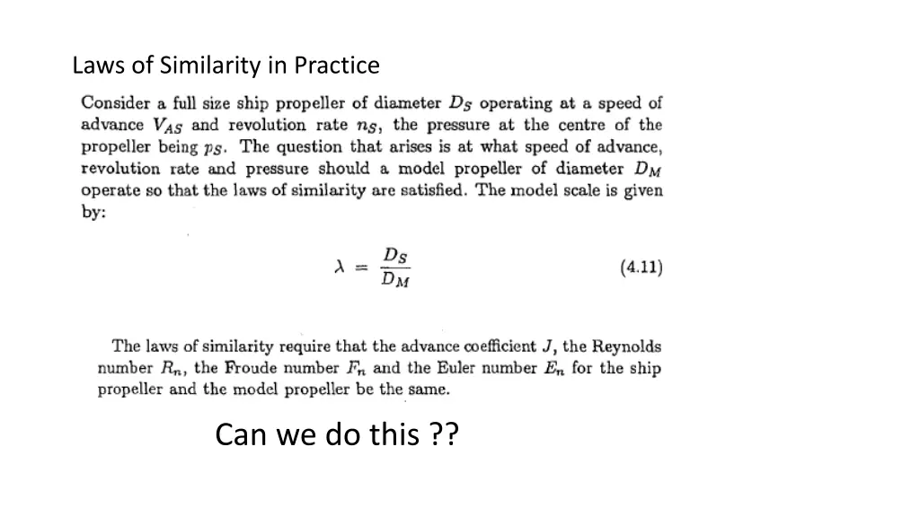 laws of similarity in practice