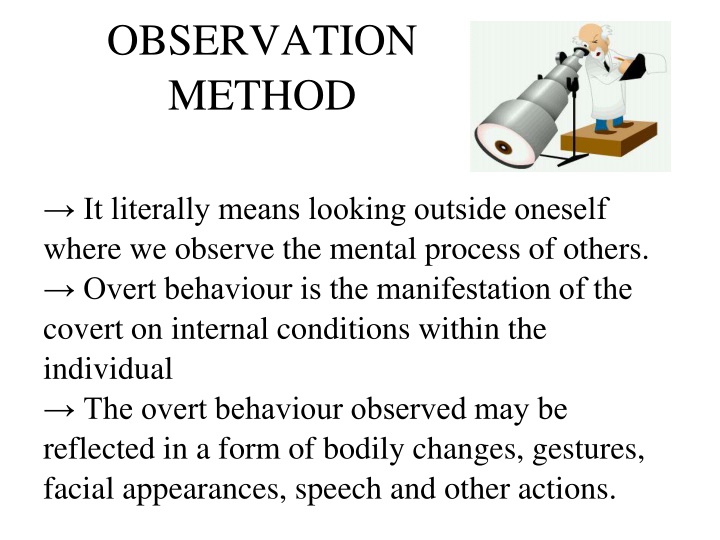 observation method