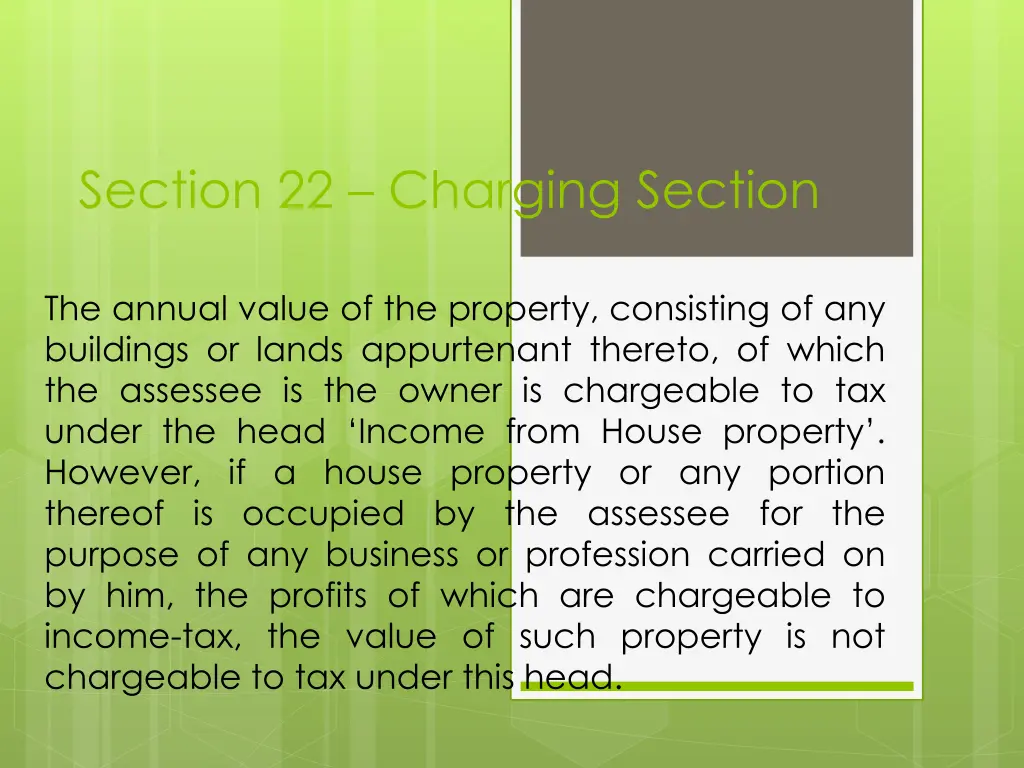 section 22 charging section