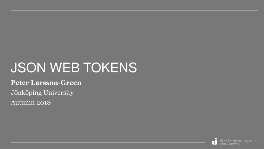 json web tokens