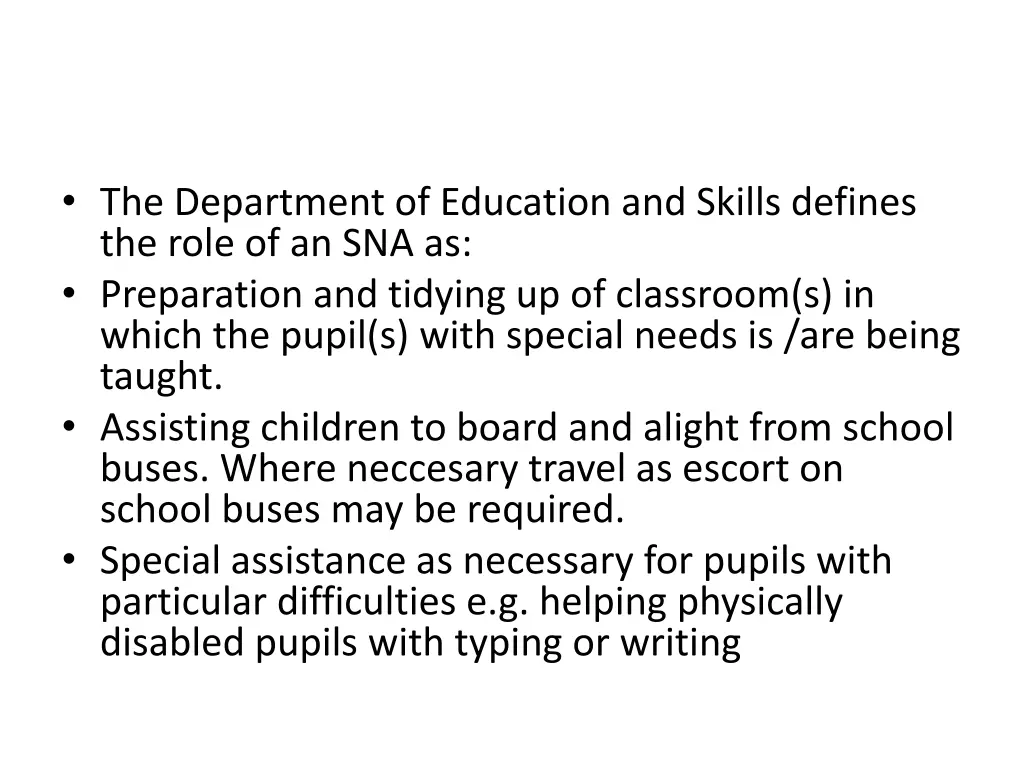 the department of education and skills defines