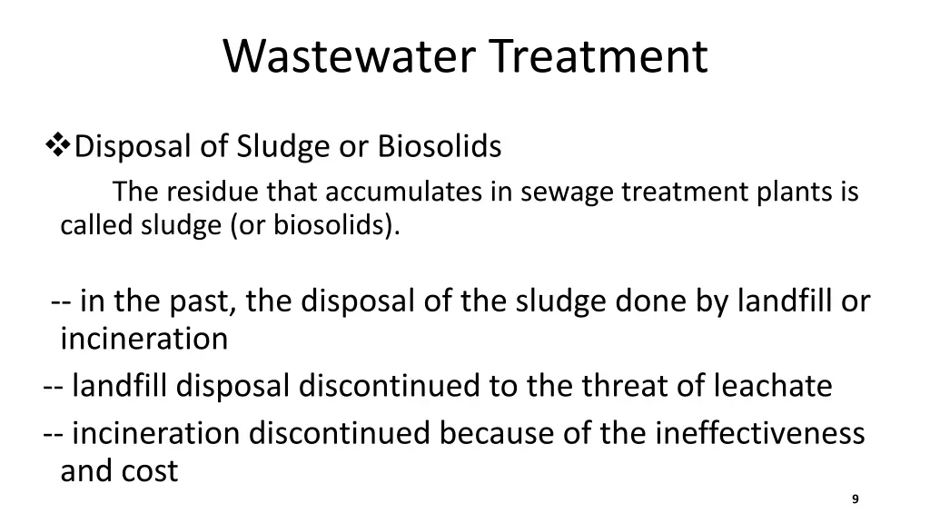 wastewater treatment 8