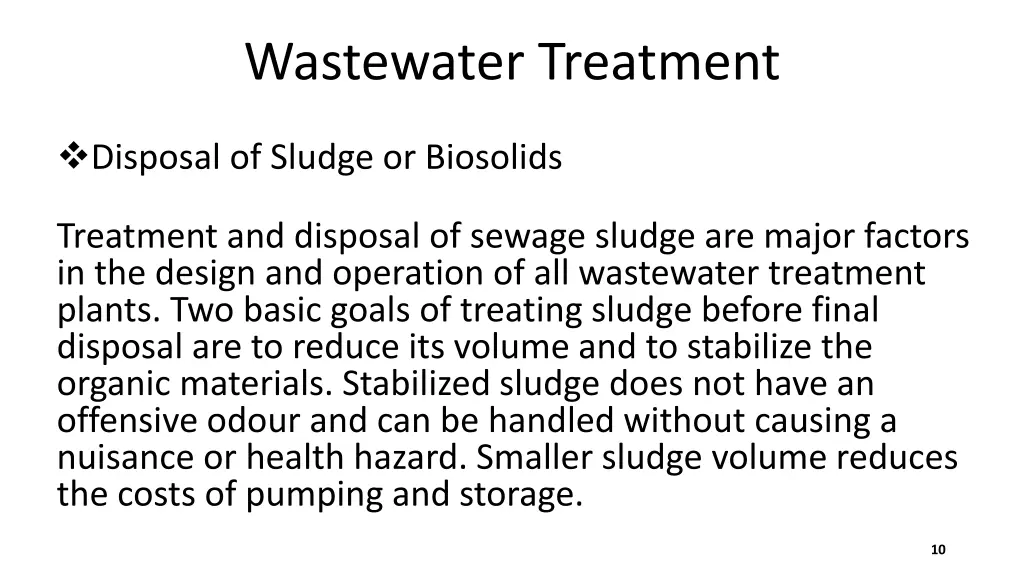 wastewater treatment 9