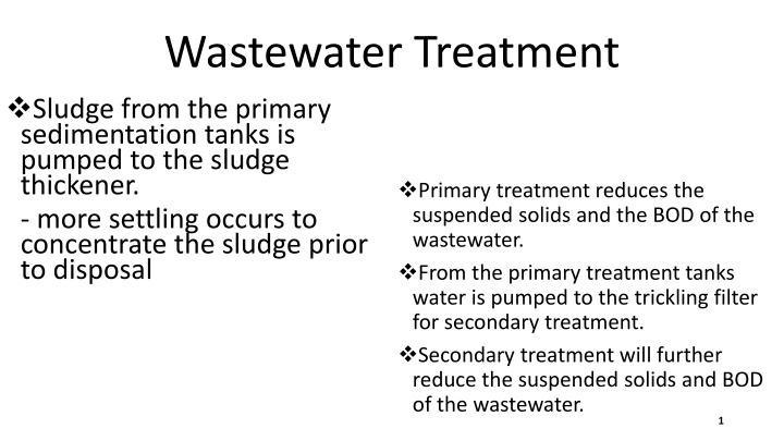 wastewater treatment