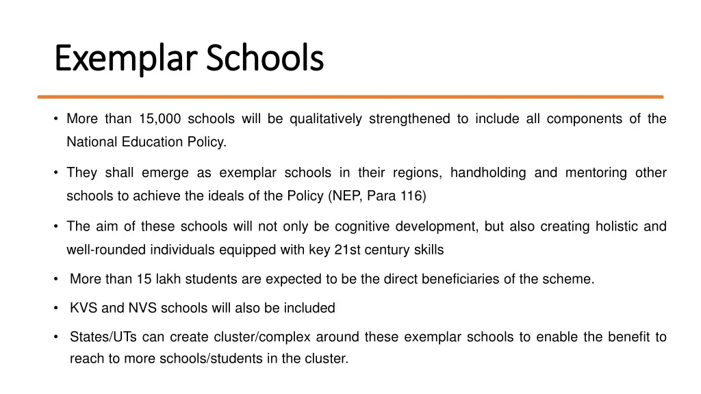 exemplar schools exemplar schools