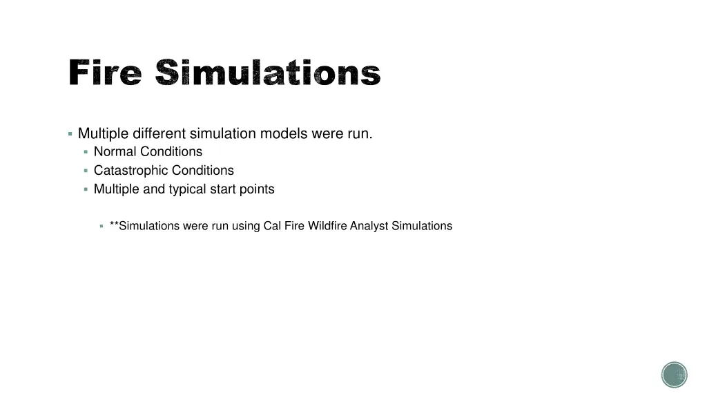 fire simulations