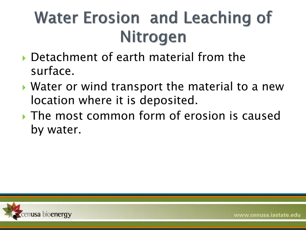 detachment of earth material from the surface