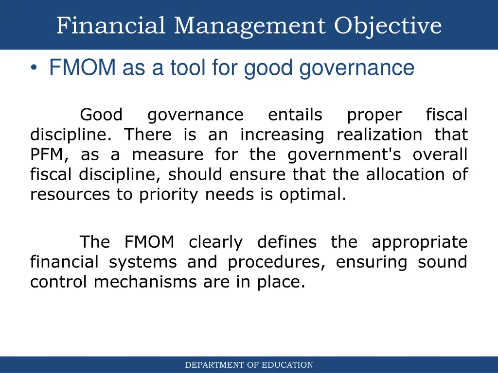 financial management objective 2