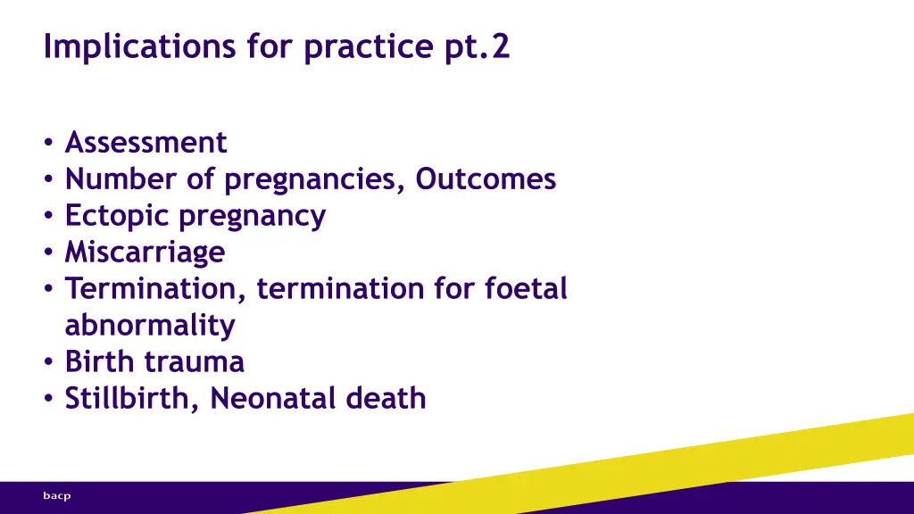 implications for practice pt 2