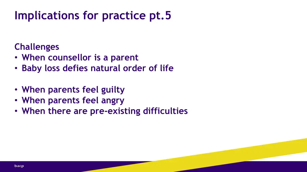 implications for practice pt 5