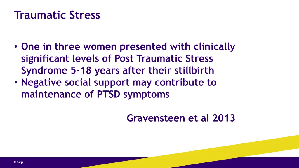 traumatic stress