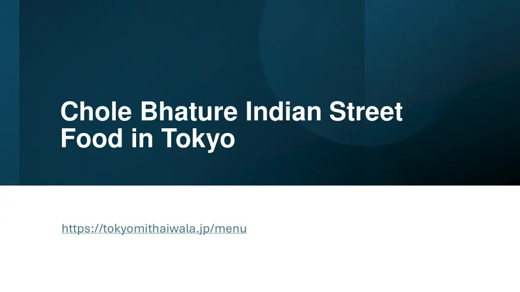 chole bhature indian street food in tokyo