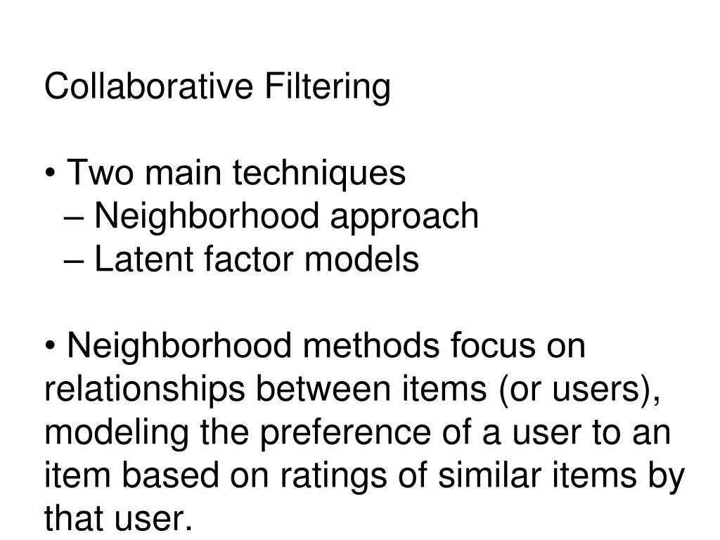 collaborative filtering 1