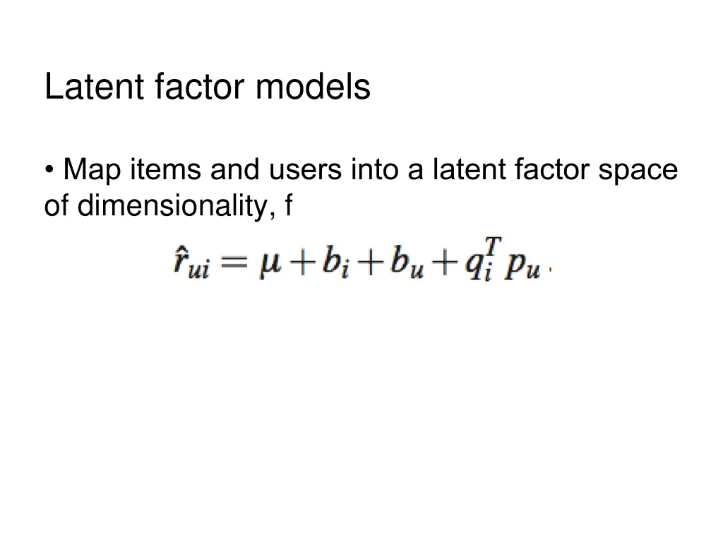 latent factor models 1