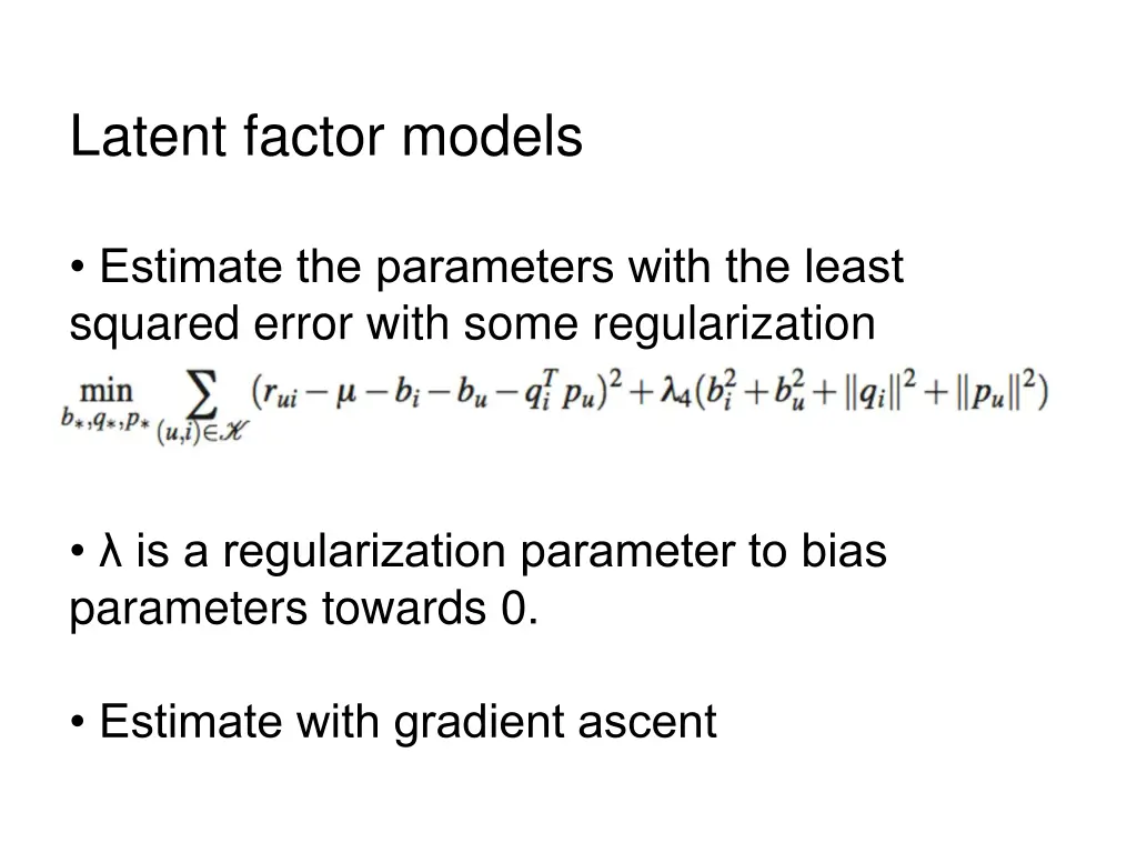 latent factor models 2