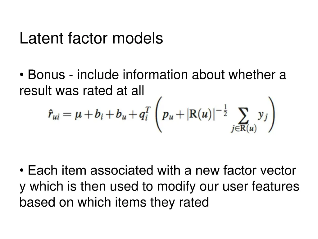 latent factor models 3