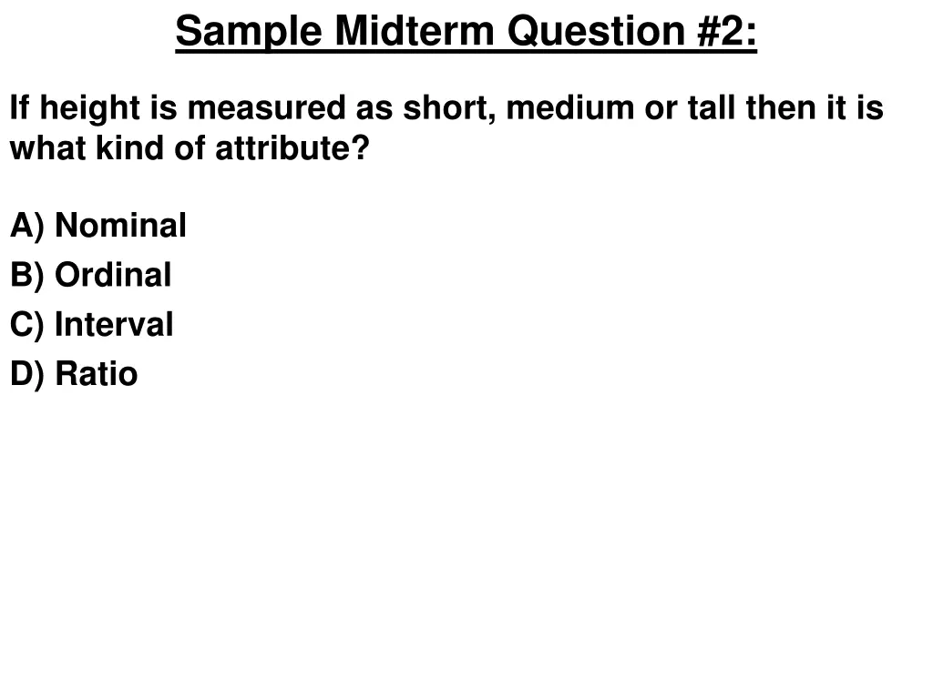 sample midterm question 2