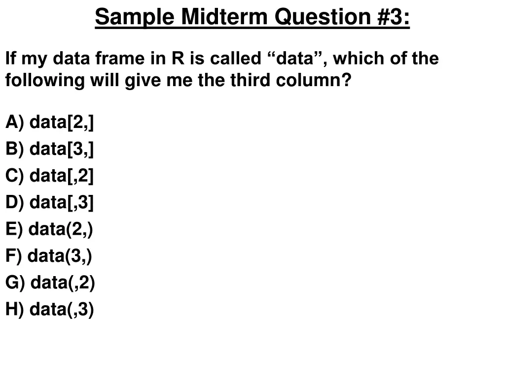 sample midterm question 3