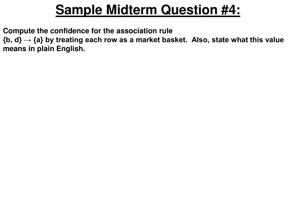 sample midterm question 4