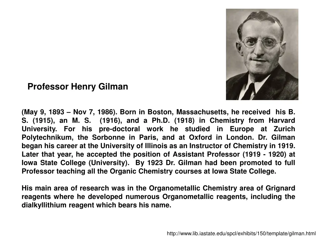 professor henry gilman