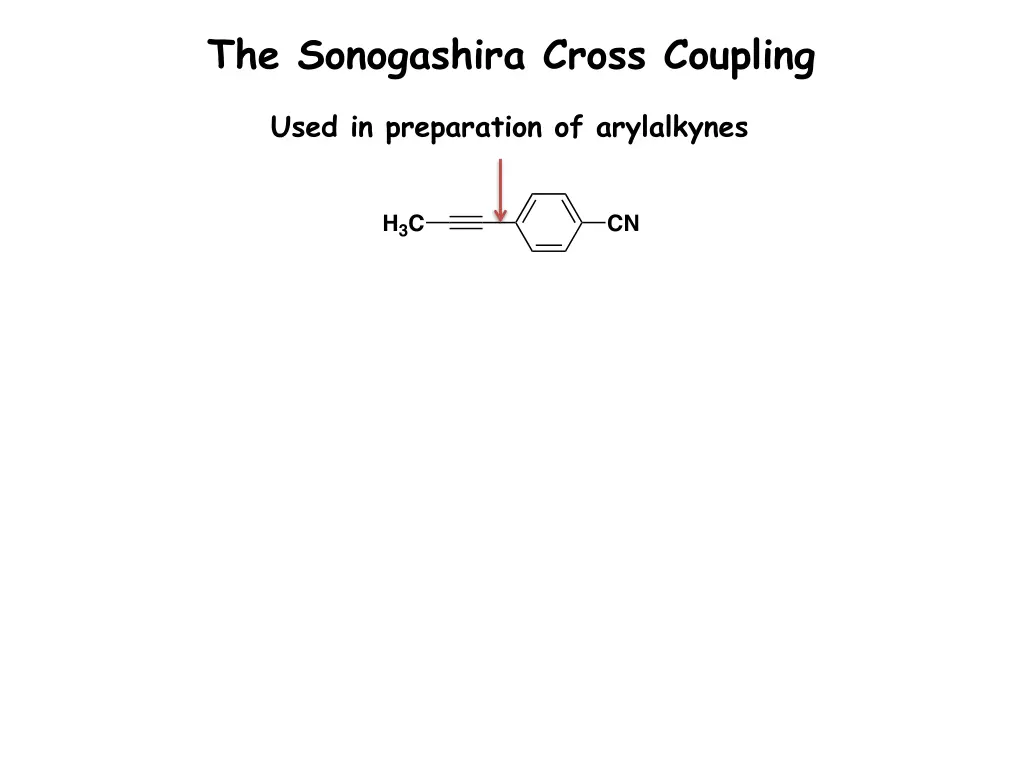 the sonogashira cross coupling 1